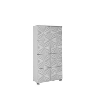 Timber Art Design Swirl 8 Door Storage Cabinet