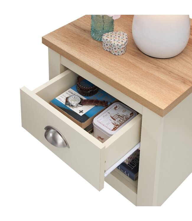 Timber Art Design Lisbon 1 Drawer Bedside Table
