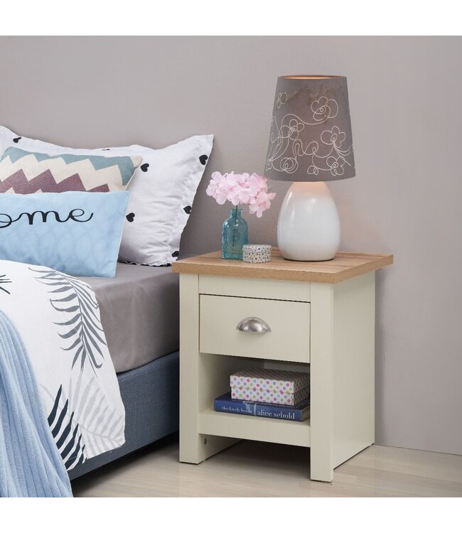 Timber Art Design Lisbon 1 Drawer Bedside Table