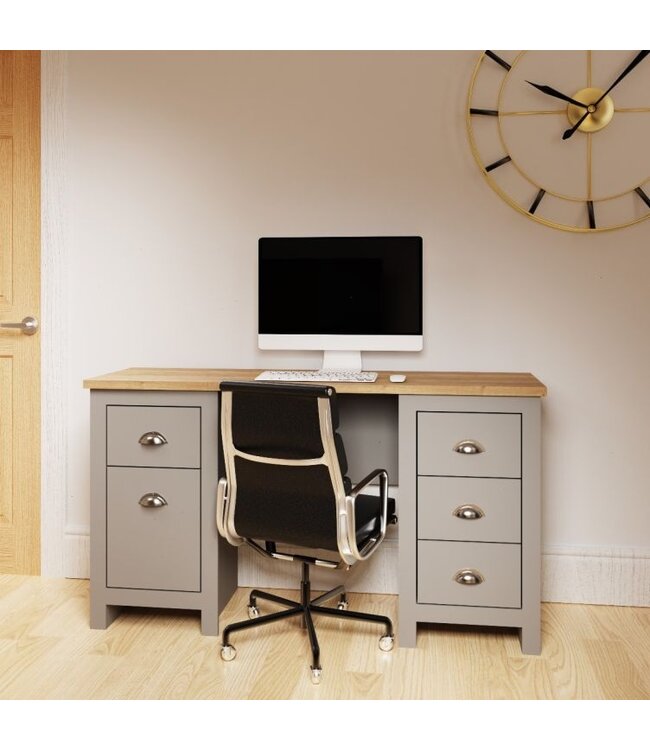 Timber Art Design Lisbon 5 Drawer Desk