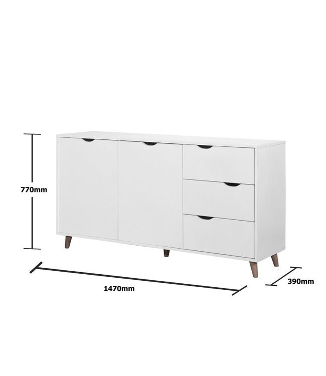 Timber Art Design Pulford 2 Door Sideboard