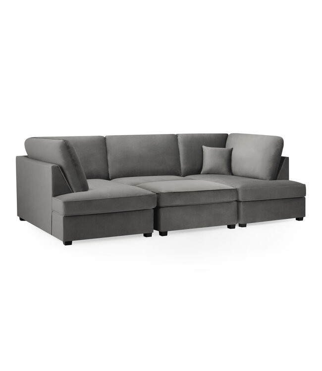 Carnaby Plush U Shape Corner Sofa