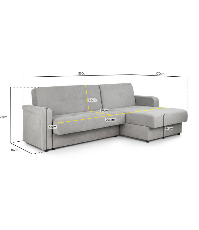 Kair Universal Corner Sofa Bed