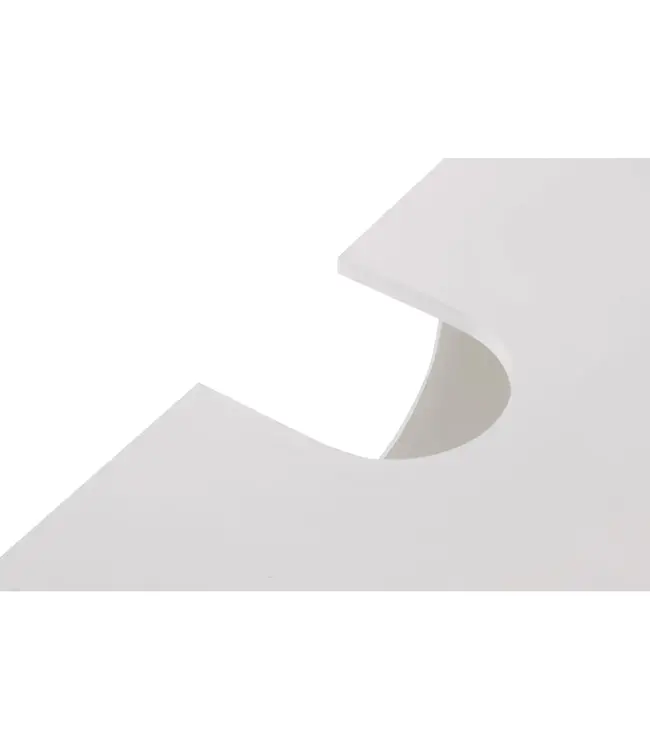 White Wood Under Sink Cabinet