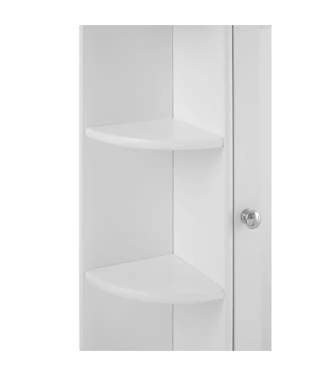 Portland White Mirrored Door Cabinet