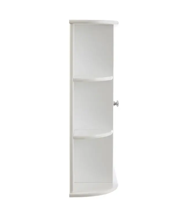 Portland White Mirrored Door Cabinet