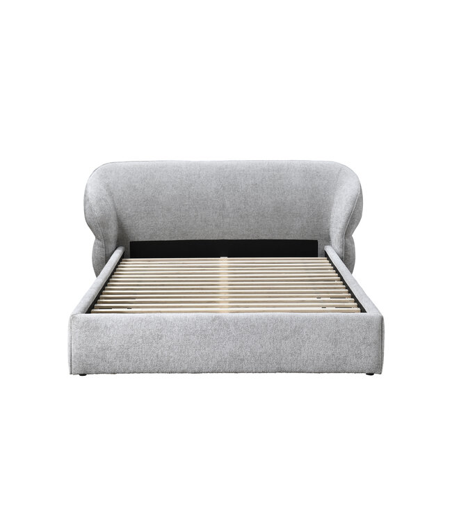 Birlea Milan Bed Frame Grey – Upholstered Fabric Statement Bed (Double & King)