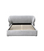 Birlea Milan Bed Frame Grey – Upholstered Fabric Statement Bed (Double & King)
