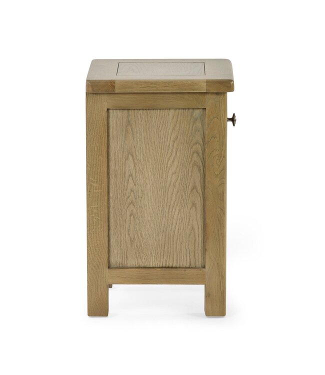 Julian Bowen Windsor Smokey Oak 1 Drawer Slim Bedside Table