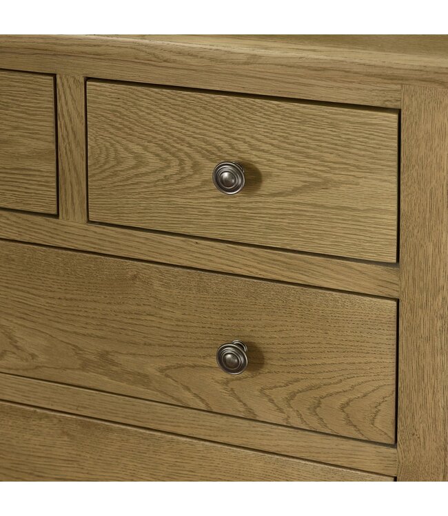 Julian Bowen Windsor Smokey Oak 4+2 Drawer Chest of Drawers