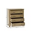 Julian Bowen Windsor Smokey Oak 4 Drawer Chest of Drawers