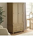 Julian Bowen Windsor Smokey Oak 2 Door 2 Drawer Wardrobe.