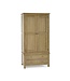 Julian Bowen Windsor Smokey Oak 2 Door 2 Drawer Wardrobe.