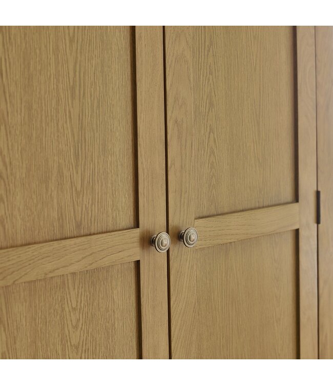 Julian Bowen Windsor Smokey Oak 2 Door 2 Drawer Wardrobe.