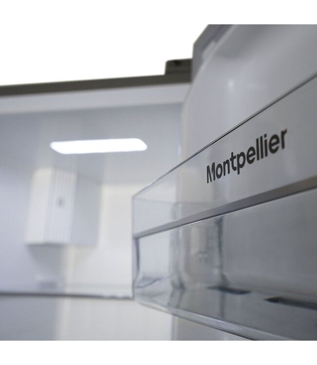 Montpellier Montpellier MSBS442K American Style Fridge Freezer – Black – 442L (291L Fridge / 151L Freezer)
