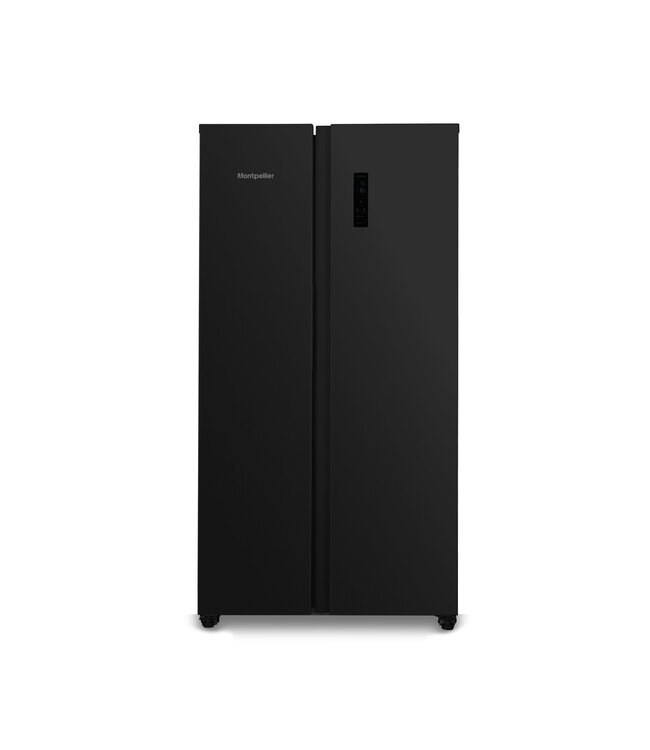 Montpellier Montpellier MSBS442K American Style Fridge Freezer – Black – 442L (291L Fridge / 151L Freezer)