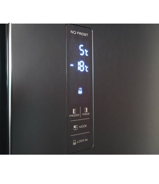 Montpellier Montpellier MSBS442K American Style Fridge Freezer – Black – 442L (291L Fridge / 151L Freezer)