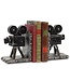 Vintage Camera Bookends – Poly-Resin Pair (17.5cm) | Retro Shelf Decor