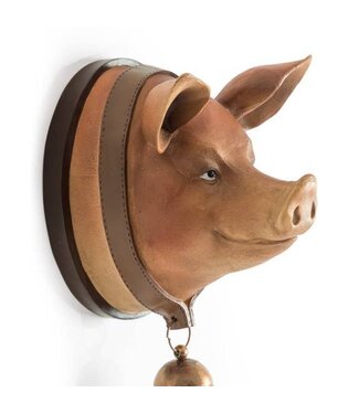McGowan & Rutherford Large Pig with Bell Wall Head