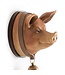 McGowan & Rutherford Large Pig with Bell Wall Head
