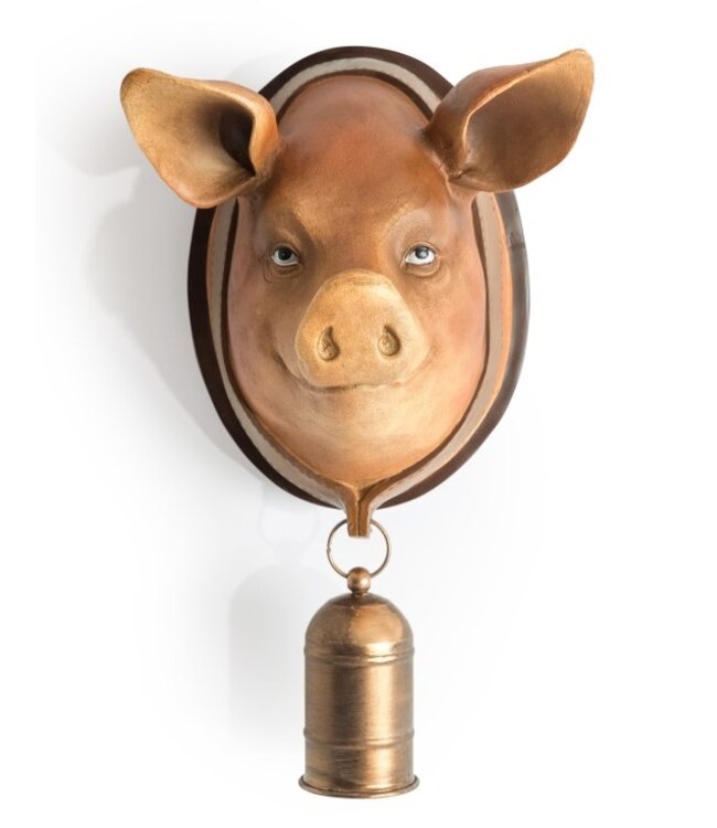 McGowan & Rutherford Large Pig with Bell Wall Head