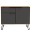 Core Products Vegas Small Sideboard | 2 Doors & Drawers | Oak/Grey