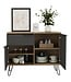 Core Products Vegas Small Sideboard | 2 Doors & Drawers | Oak/Grey