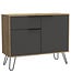 Core Products Vegas Small Sideboard | 2 Doors & Drawers | Oak/Grey