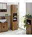 Julian Bowen Hampshire Walnut Effect Tall Bathroom Storage Cabinet