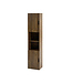 Julian Bowen Hampshire Walnut Effect Tall Bathroom Storage Cabinet