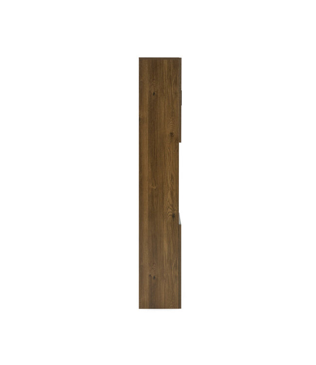 Julian Bowen Hampshire Walnut Effect Tall Bathroom Storage Cabinet