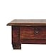 Mango Wood Tall Side Table with Drawer & Shelves