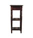 Mango Wood Tall Side Table with Drawer & Shelves
