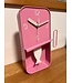 Blue  Metal Sardine Tin Pendulum Wall Clock