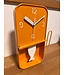 Blue  Metal Sardine Tin Pendulum Wall Clock