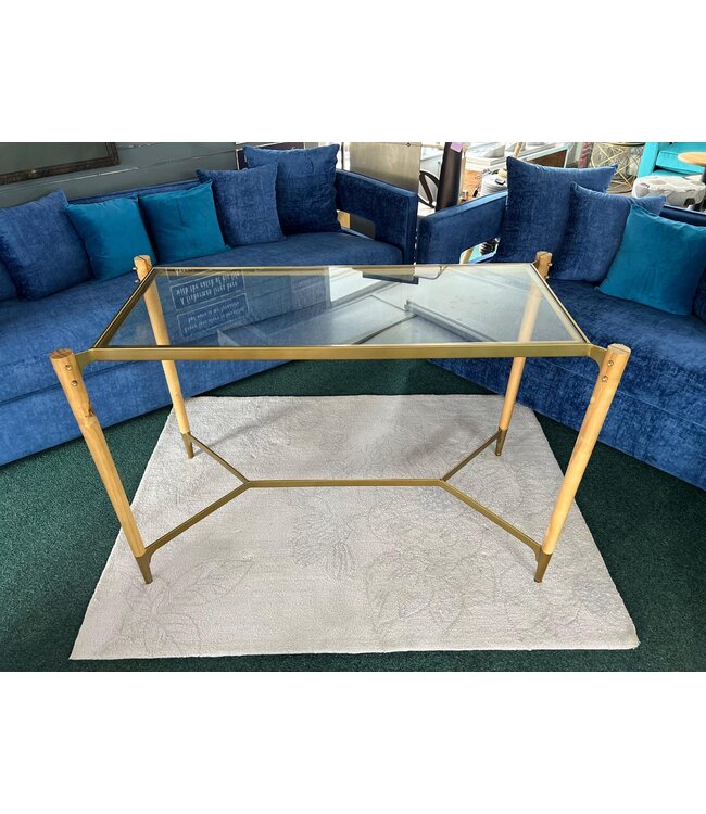 Golden Framed Console Table