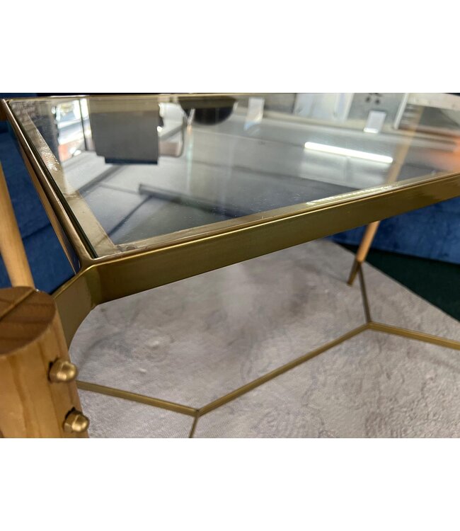Golden Framed Console Table