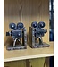 Vintage Camera Bookends | Poly-Resin Decorative Shelf Decor | Freitaslaf