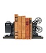 Projector  Bookends – Poly-Resin Pair (20cm) | Retro Shelf Decor