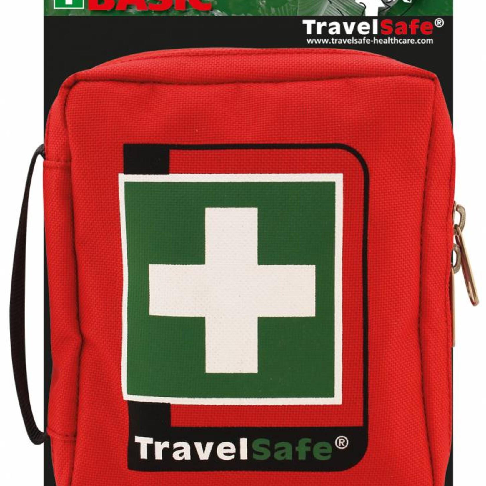 Travelsafe Globe Basic Bag - EHBO tas -rood