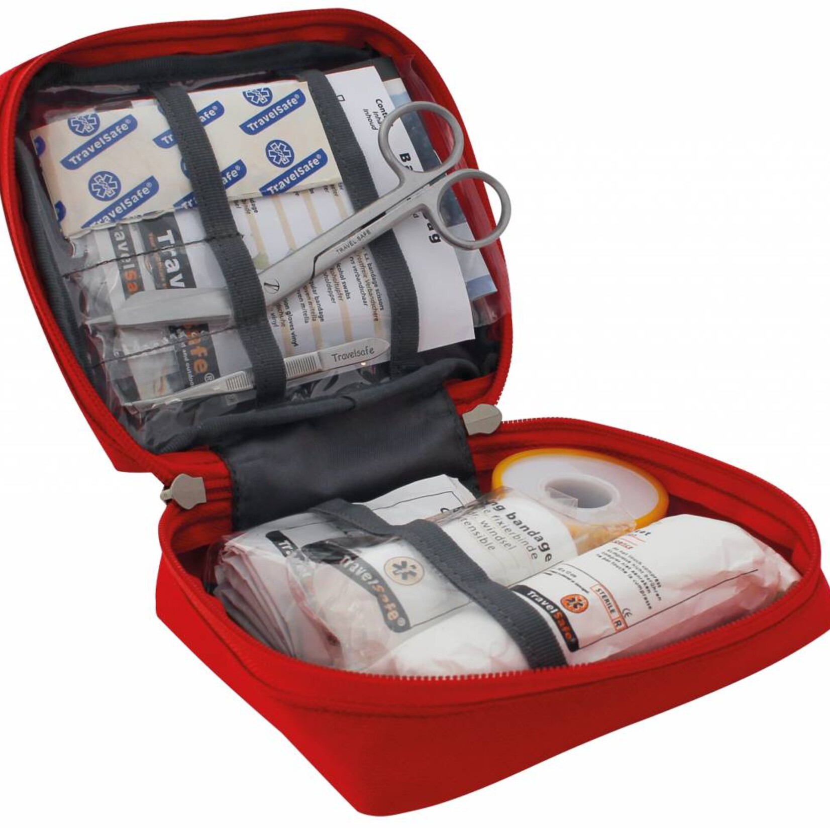 Travelsafe Globe Basic Bag - EHBO tas -rood