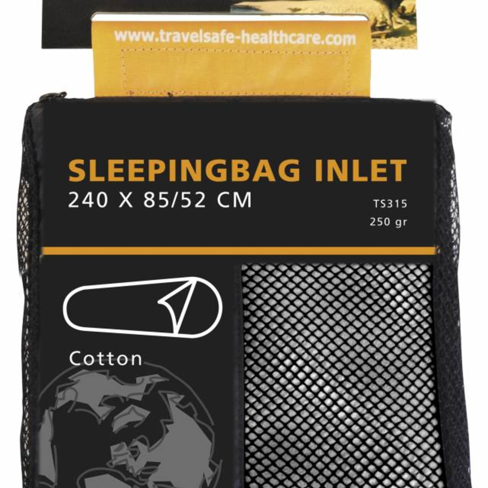 Travelsafe katoenen lakenzak - mummy reislaken - wit