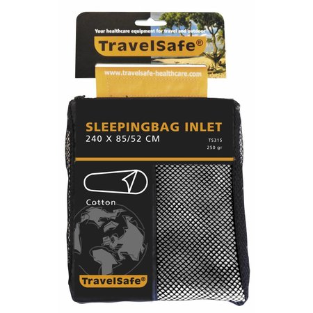 Travelsafe katoenen lakenzak - mummy reislaken - wit