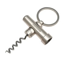 kurkentrekker sleutelhanger - stainless steel