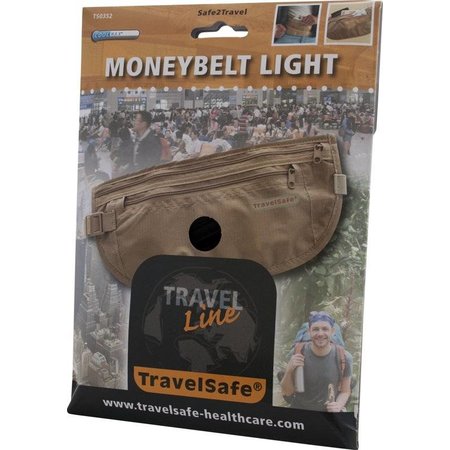 Travelsafe Travelsafe Moneybelt lichtgewicht – reisportemonnee - zwart – twee ritsen