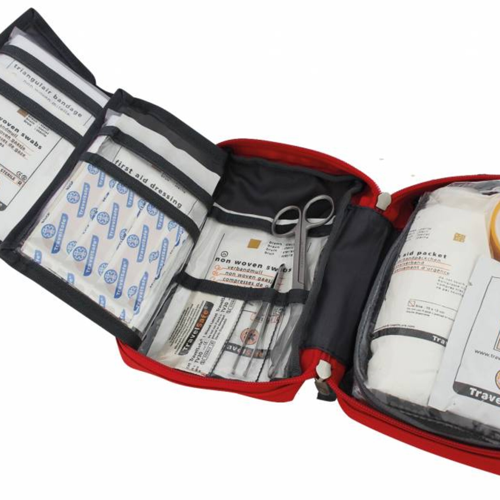 Travelsafe Globe Basic Bag - EHBO tas -rood