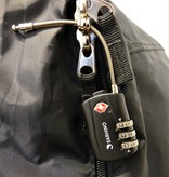 Sarhino Protect Zipper TSA cijferslot 3 cijfers - zwart