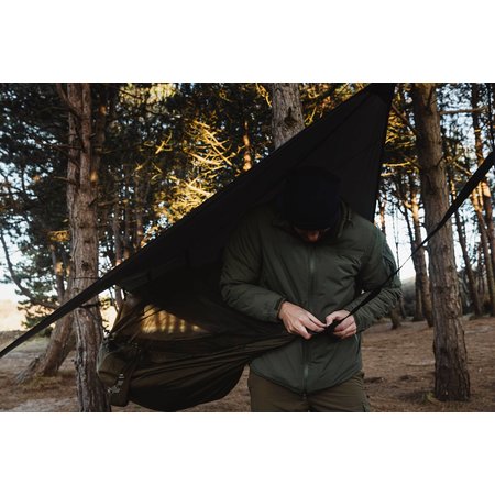 Highlander Crusader - trekking hangmat met tarp en mosquitonet - olive groen