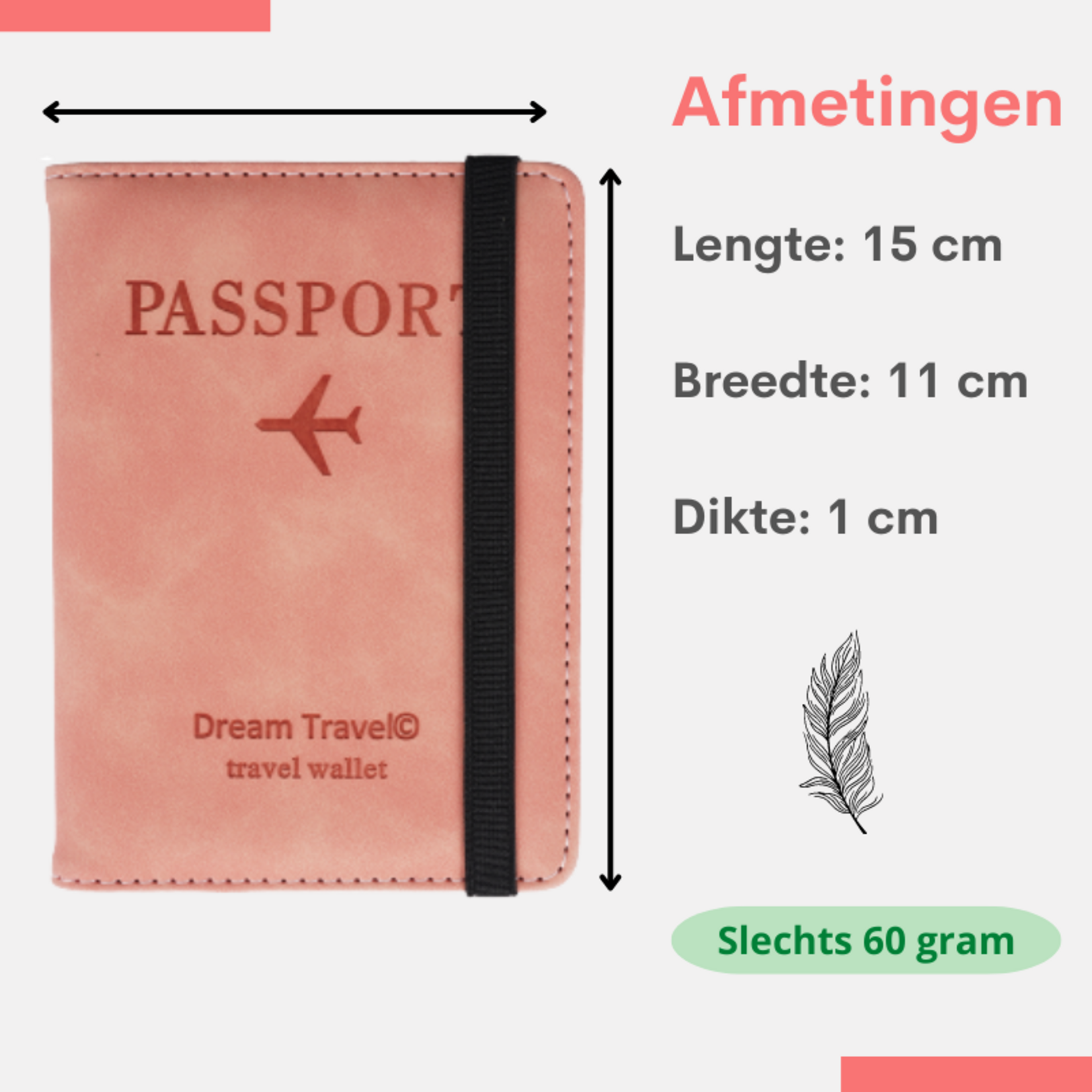 Dream Travel Cover paspoorthoesje - reisportemonnee