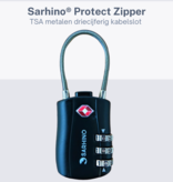 Sarhino Protect Zipper TSA cijferslot 3 cijfers - zwart